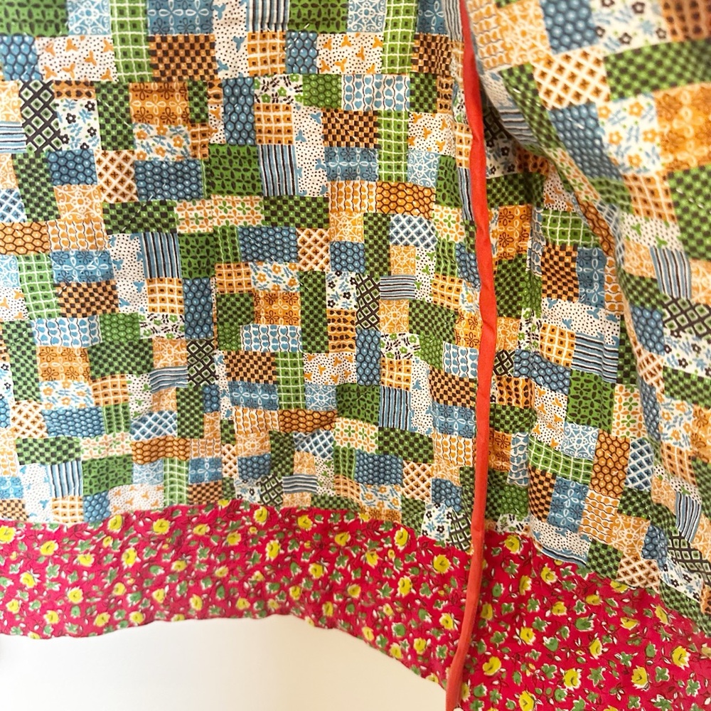 Oscilatey Quilted Chore Jacket Patchwork Pockets … - image 5